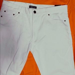 White denim jeans